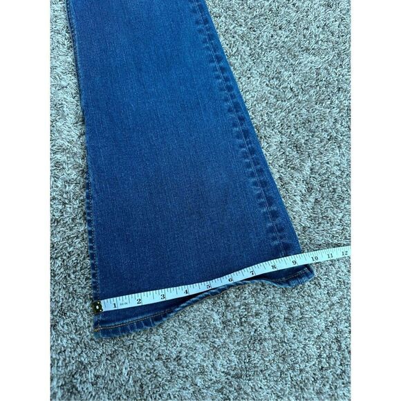 Rag & Bone Bella Slit Hem Wide Leg Flare Denim Jeans Topaz High Rise Boho Sz 26 - Picture 10 of 11
